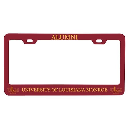 R & R Imports LPF-C-LAM20 ALUM University Of Louisiana Monroe Alumni License Plate Frame